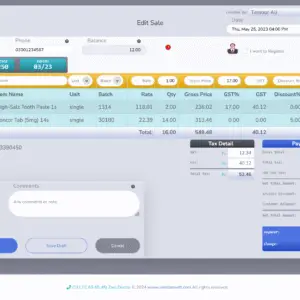 Edit Sale Invoice