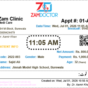 Print Appt. ZamDoctor Circled